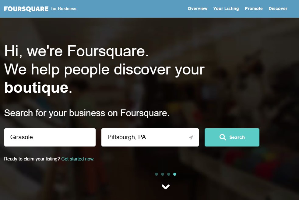 Foursquare Business Search