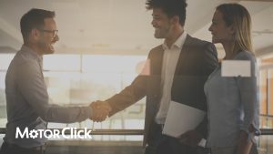 Two men shaking hands