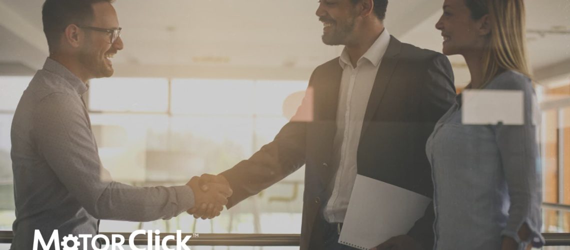 Two men shaking hands